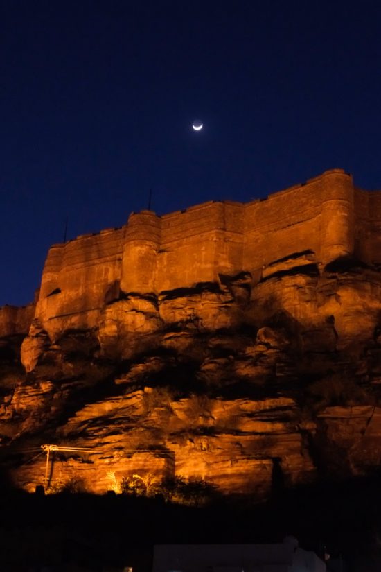 La nuit tombe sur Jodhpur