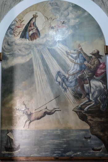 tableau représentant la légende de Notre Dame de Nazaré