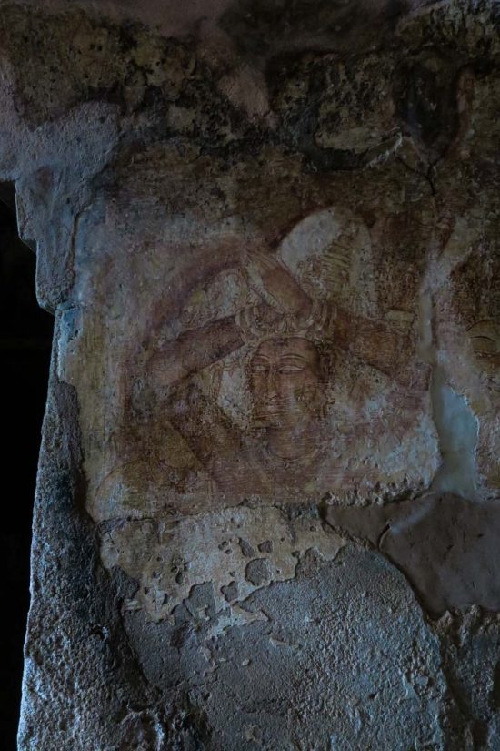 Sri Lanka, Polonnaruwa, fresque au Thivanka Image House