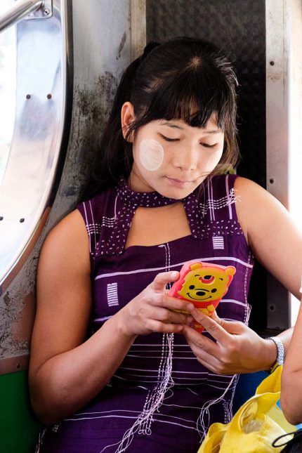 Dans le train circulaire